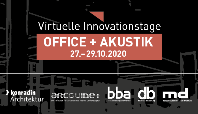 ArchitectsEXPO virtuelle Innovationstage OFFICE + AKUSTIK