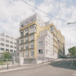 In Gentilly bei Paris entstand ein neues Gebäude für Wohnen und Büro mit Sporthalle nach den Plänen von ALTA Architectes.
