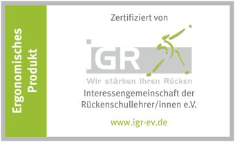 Neun Kinnarps Drehstühle erhalten IGR-Zertifikat Ergonomisches Produkt