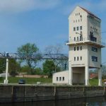 Ehemaliger Verladeturm im Hafen Groß Neuendorf