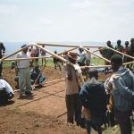 Paper Refugee Shelters for Rwanda, 1999, Byumba Refugee Camp, Rwanda