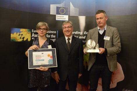 Interface gewinnt European Business Award for the Environment 2014-2015