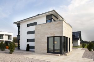 Fassaden im Sandstein-Design <BR>Knauf setzt neue Maßstäbe bei Wärmedämm-Verbundsystemen
