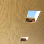 KIELSTEG Hallendach: Die Hohlkammern dienen als Installationsebene, abgehängte Deckenkonstruktionen werden eingespart