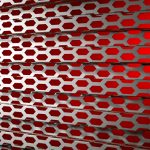 Gekantete Metallbekleidung mit Stamisol Effect Rot