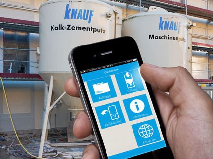 Mit der Knauf App Container+ behalten Fachunternehmer den Überblick über ihre Putz- und Estrich-Baustellen.
