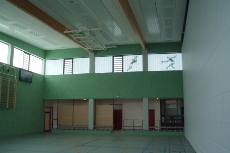 Sporthallentyp 22x44x7m, dreifach teilbar mit Gymnastikraum in Baden Württemberg, Kehl