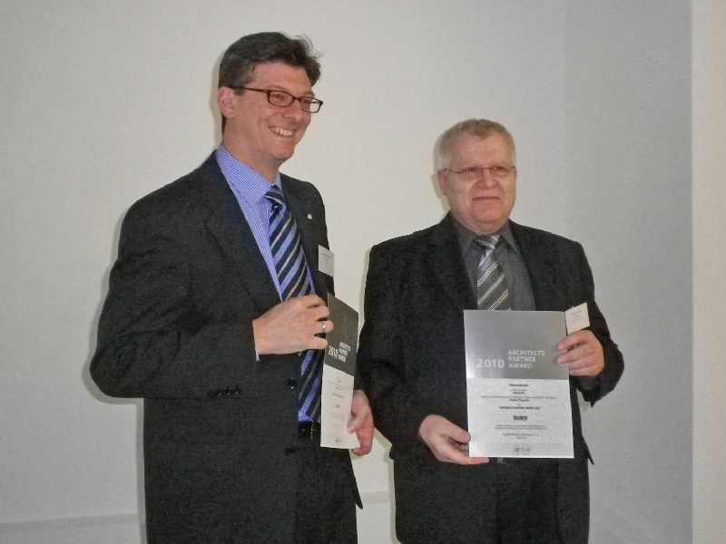 Architects Partner Award 2010  Eternit für Service- und Beratungsleistung ausgezeichnet