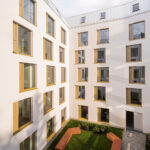 Ein Apartmentgebäude für Studierende entstand im Auftrag der landeseigenen Wohnungsbaugesellschaft Berlinovo nach Plänen von SEHW.