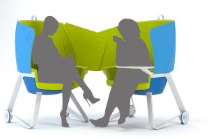 TeamUP ist der innovative Concept Chair für konfigurierbare Arbeitsumgebungen
