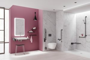 Mobile Lösungen für das Hotelbad – Duschsitze und Stützklappgriffe