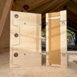 Holzbauinnovation mit unsichtbaren Verbindern aus Stahl, Knapp, Werk- und Forschungshalle, Diemerstein
