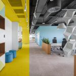Umgestaltung im Büro mit Teppichfliesen, ING Bank Polen
