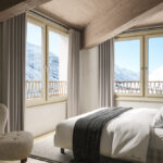Eingebettet zwischen den schneebedeckten Gipfeln von Andermatt entsteht Pazola. Die Innenraumgestaltung übernahm atelier 522.