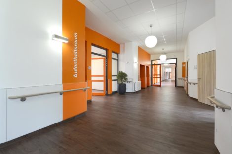PVC-freier Xpression Bodenbelag im Haus B der LVR-Kliniken Mönchengladbach