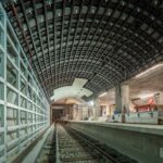 Berliner U-Bahnhof Museumsinsel Gewölbe Unterkonstruktion Deckensegel