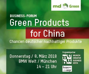 Green Products for China – Chancen deutscher nachhaltiger Produkte