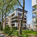 Außenansicht Wohnen am Holzhofpark in Darmstadt von planquadrat