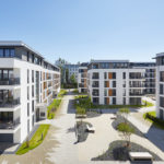 Außenansicht Wohnen am Holzhofpark in Darmstadt von planquadrat