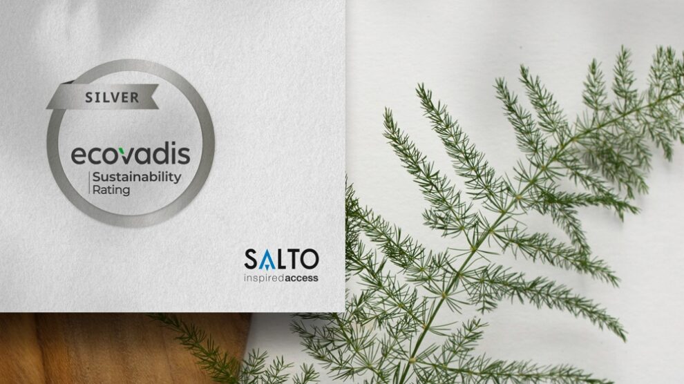 SALTO mit Silber-Einstufung in der EcoVadis-Nachhaltigkeitsbewertung