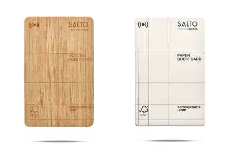 Weniger Plastik dank RFID-Gästekarten aus Papier, Bambus und Holz von SALTO